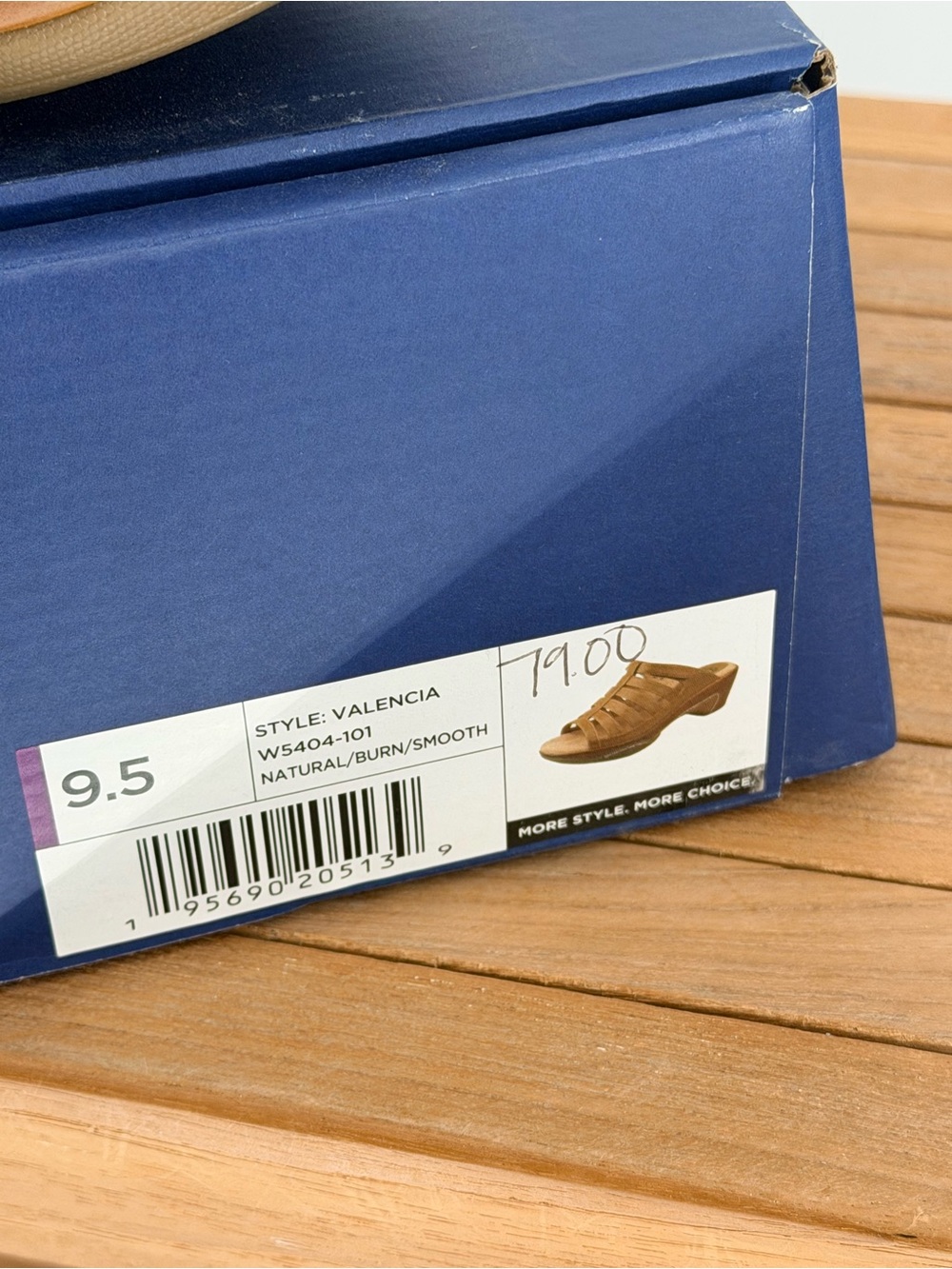 New white mountain Comfort Slide Sandals in Tan - Women's Casual Mule size 9.5 - Picture 5 of 5